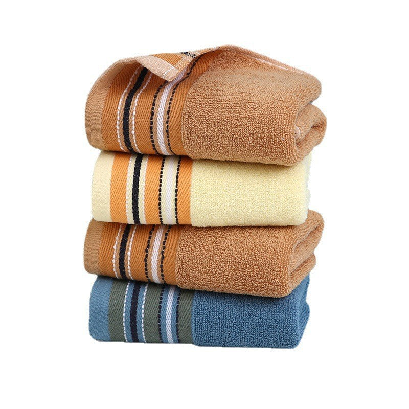 Premium Terry Bath Towel With Elegant Striped Border 
Maetiva