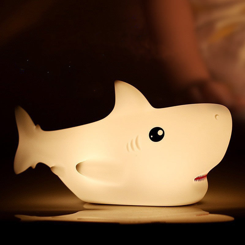 Maetiva® Squishy Silicone Shark LED Night Light - Perfect Gift for Kids and Girls