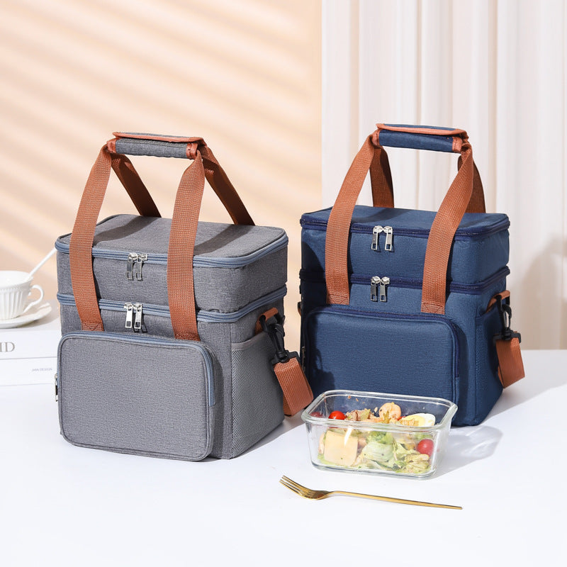 Insulated Multi-Compartment Food Cooler Tote 
Maetiva