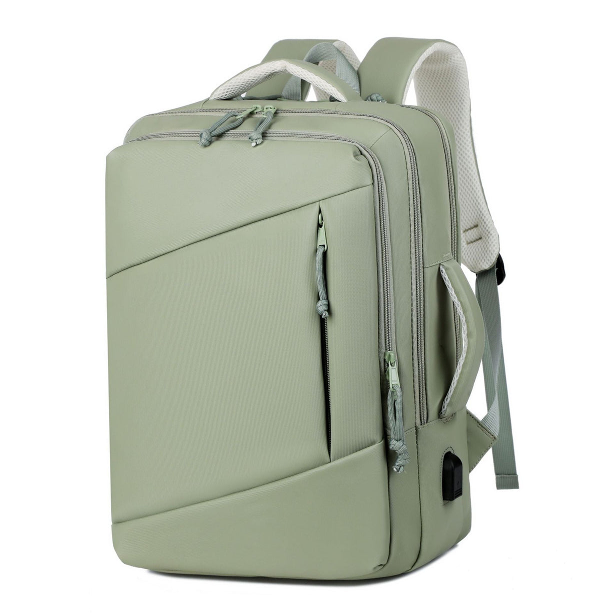 Functional travel backpack with separate laptop compartment and ergonomic design 
Maetiva
