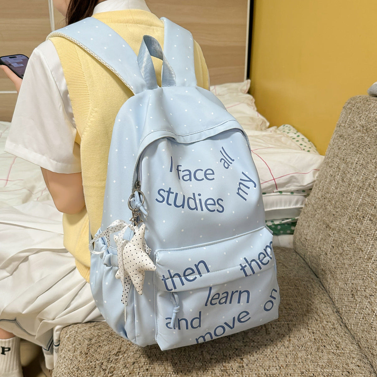 Motivational Text Backpack 
Maetiva