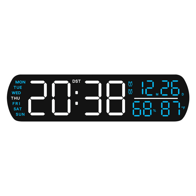 Digital wall clock with temperature and hygrometer display 
Maetiva