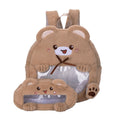 Plush children's backpack with animal motif and practical viewing window 
Maetiva