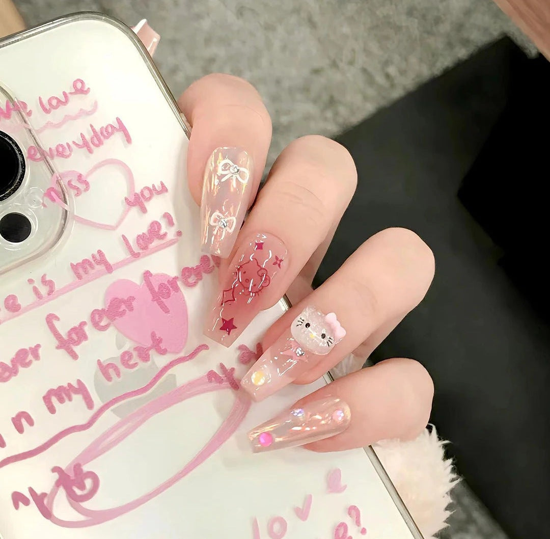Ombre Glossy Press-On Nail Extensions 
Maetiva