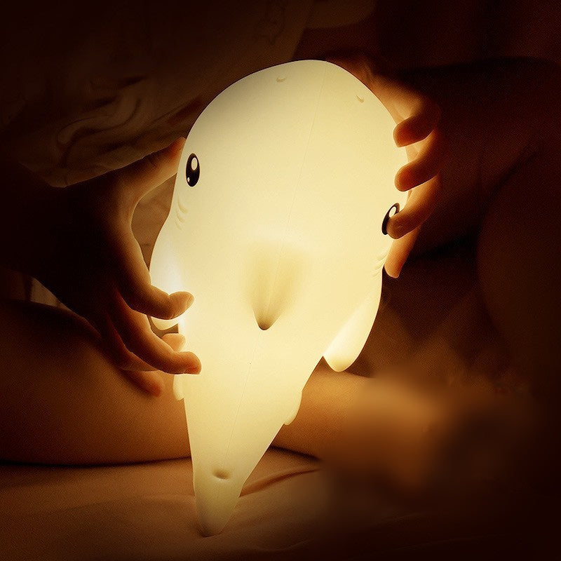Maetiva® Squishy Silicone Shark LED Night Light - Perfect Gift for Kids and Girls