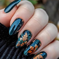 Artificial Nails in Stylish Autumn Design 
Maetiva