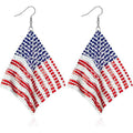 Women’s eye-catching drop earrings with flexible mesh, sequined trim, and hook closure 
Maetiva