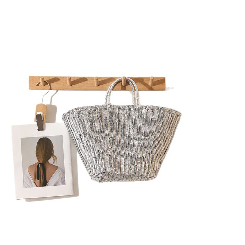 Elegant Woven Basket Bag with Sturdy Handles 
Maetiva