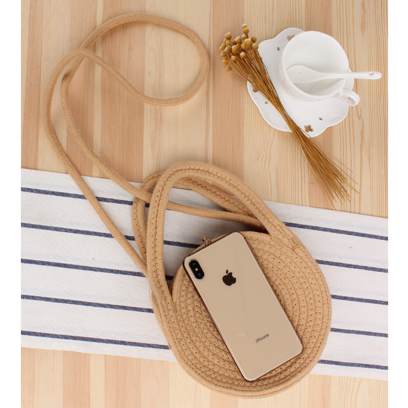 Round Macrame Shoulder Bag 
Maetiva