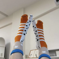 Playful Eel Stripe Cozy Crew Socks