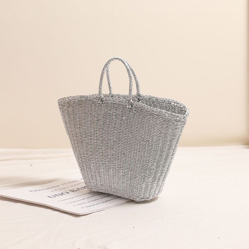 Elegant Woven Basket Bag with Sturdy Handles 
Maetiva