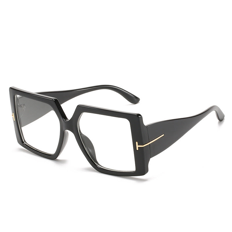 Oversized Geometric Shield Sunglasses 
Maetiva