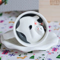 Sleeping Cat Surprise Bottom Ceramic Coffee Mug