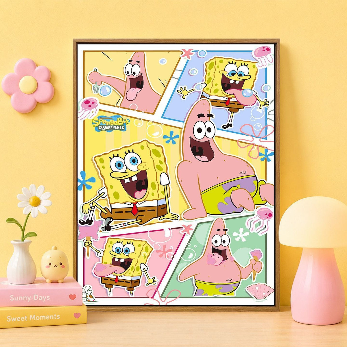 Cartoon Character Themed Wall Art Print 
Maetiva