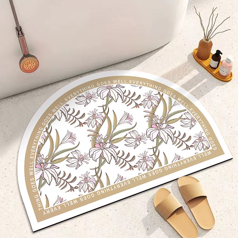Decorative Half-Circle Bath Mat 
Maetiva