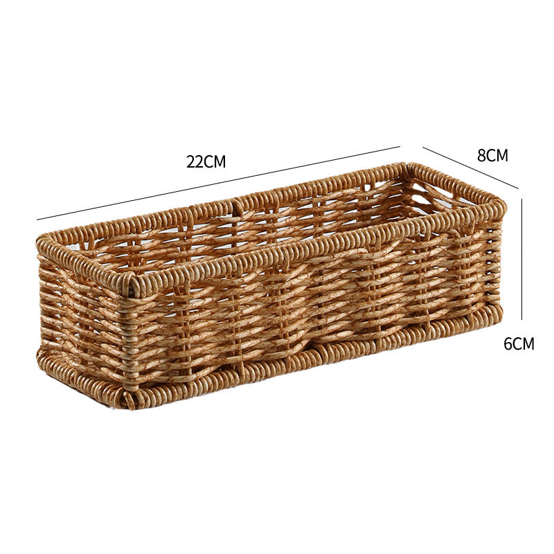 Rectangular Woven Organizer Basket 
Maetiva