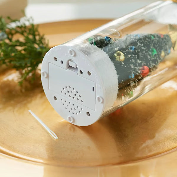 Recordable Christmas Tree Message in a Bottle – Personalized Holiday Keepsake Gift