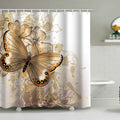 Butterfly-Inspired Floral Shower Curtain 
Maetiva