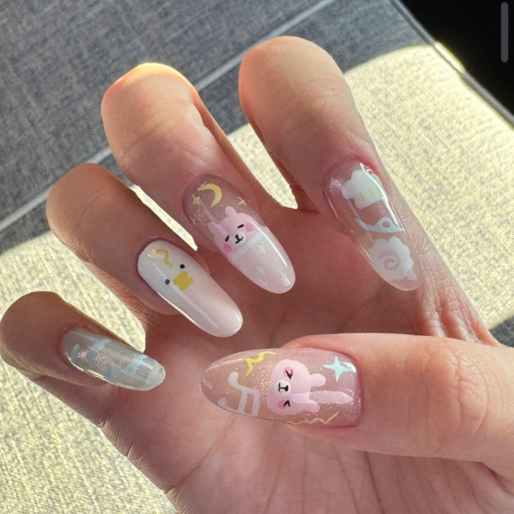 Ombre Glossy Press-On Nail Extensions 
Maetiva