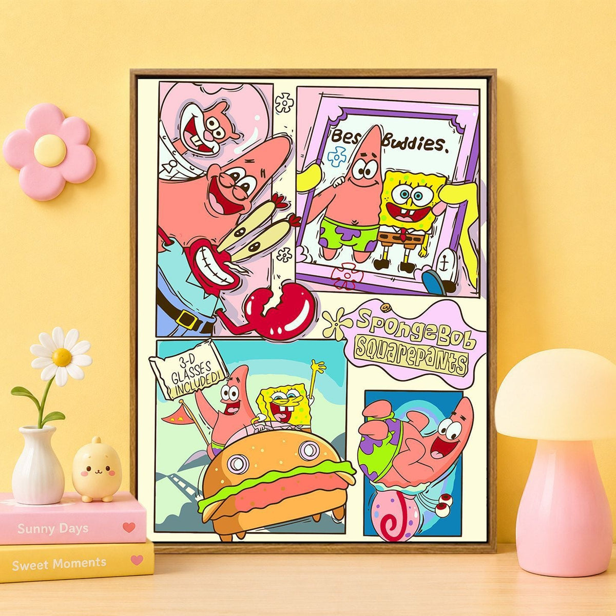 Cartoon Character Themed Wall Art Print 
Maetiva