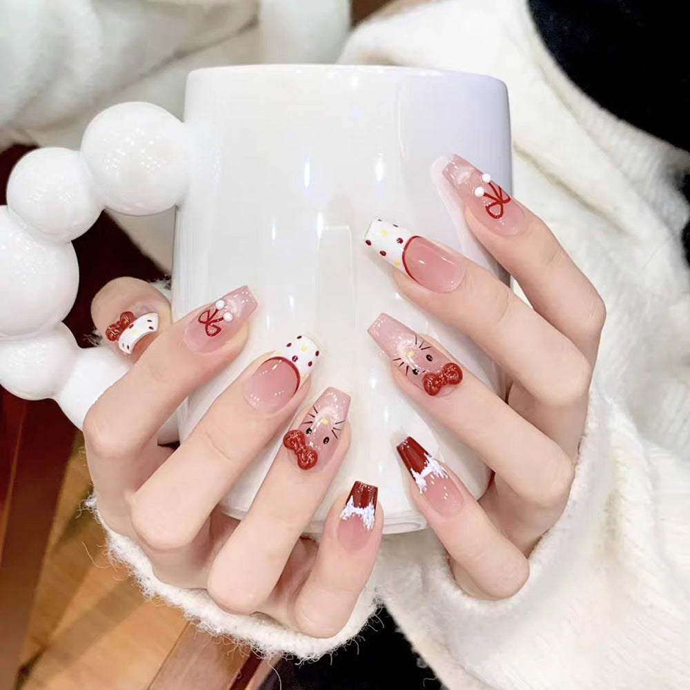Ombre Glossy Press-On Nail Extensions 
Maetiva