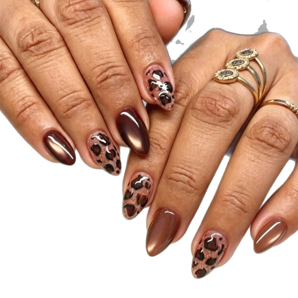 Luxe Leopard Print Press-On Nail Set 
Maetiva