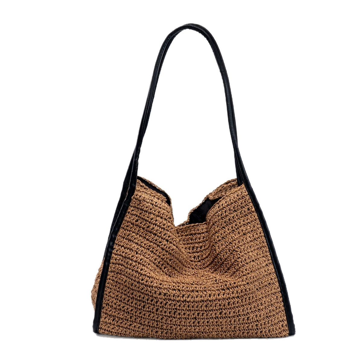 Practical macrame crossbody bag with elegant leather elements 
Maetiva