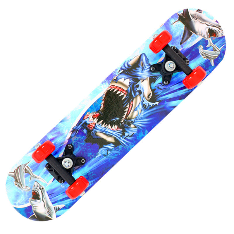 Stunt Skateboard with Anti-Slip Deck and Smooth Wheels