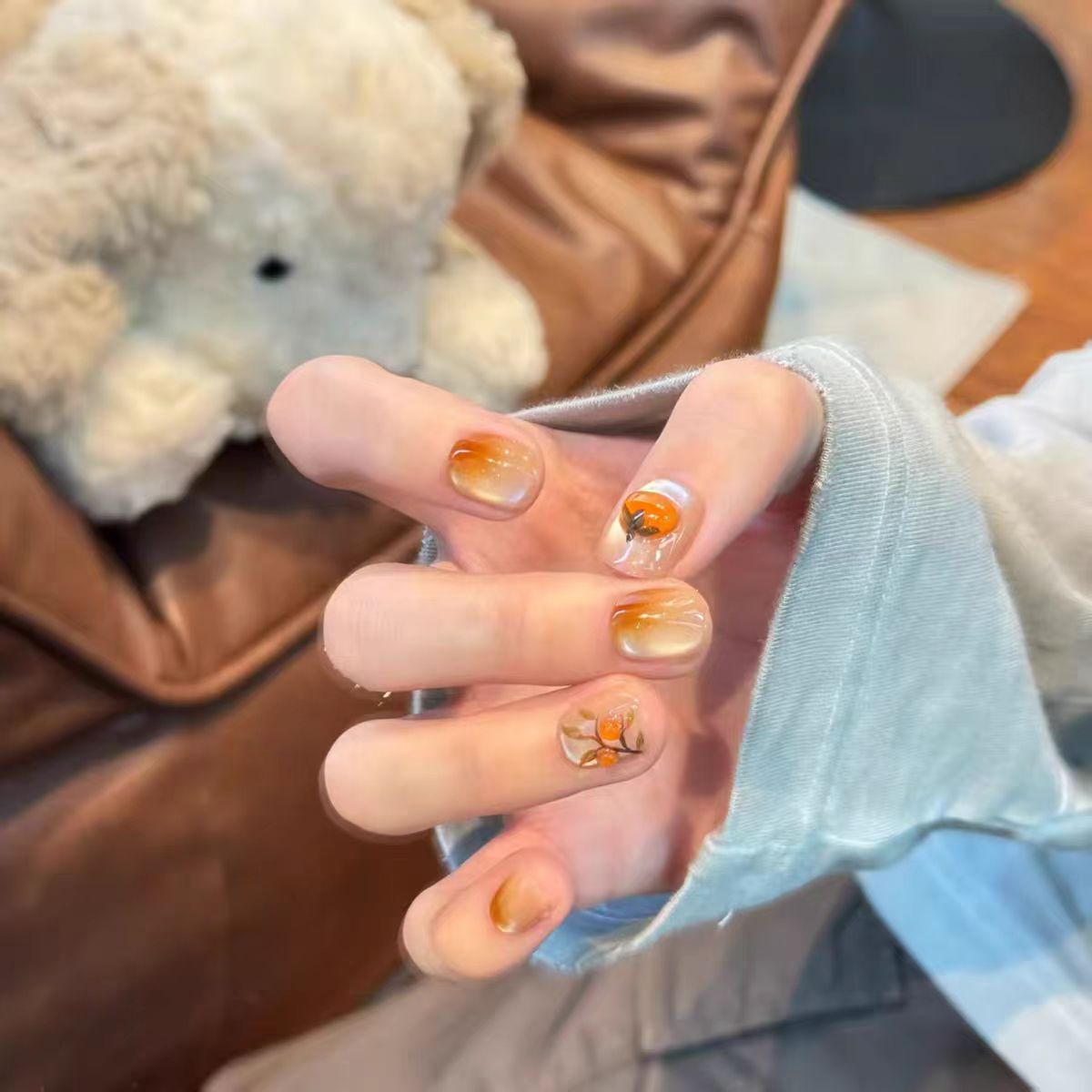 Ombre Glossy Press-On Nail Extensions 
Maetiva
