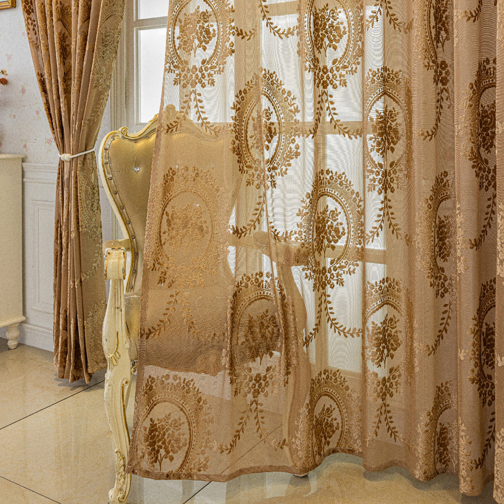 Elegant Sheer Lace Curtains Sheer Lace Fabric