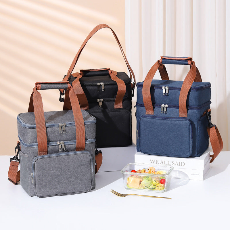 Insulated Multi-Compartment Food Cooler Tote 
Maetiva