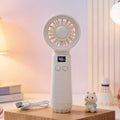 Ladies Portable Hand Fan with Digital Display 
Maetiva