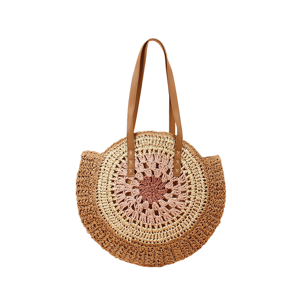 Handcrafted beach bag with unique texture design 
Maetiva