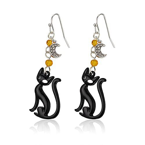 Playful Cat Dangle Earrings 
Maetiva