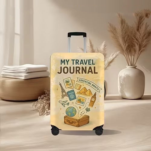 Unisex nan elastic suitcase cover with volcanic lava marble design, stretch protective cover for trolley 
Maetiva