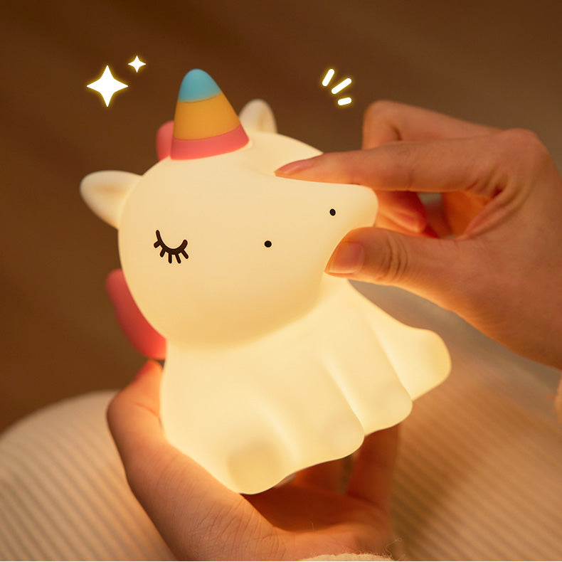 Maetiva® Unicorn Night Light LED Squishy Tap Lamp Best Gift for Baby and Girl