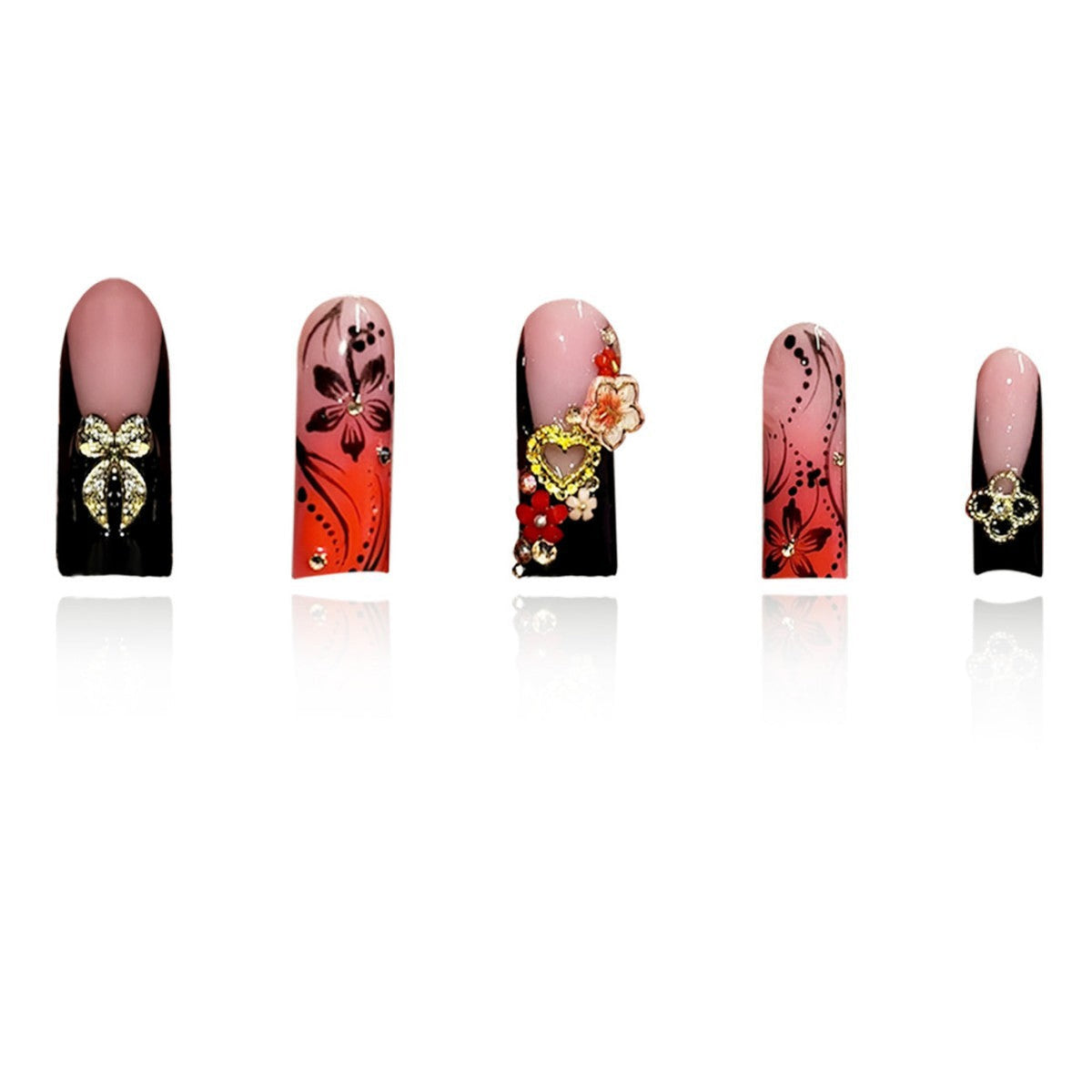 Artistic Long Stiletto Press-On Nails 
Maetiva
