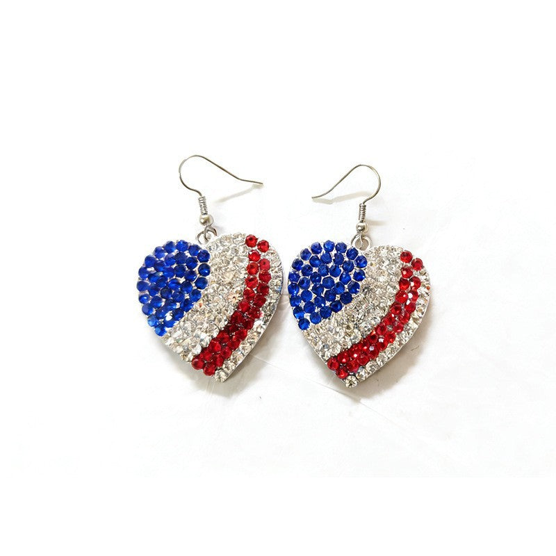 Women’s eye-catching drop earrings with flexible mesh, sequined trim, and hook closure 
Maetiva