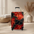 Unisex nan elastic suitcase cover with volcanic lava marble design, stretch protective cover for trolley 
Maetiva
