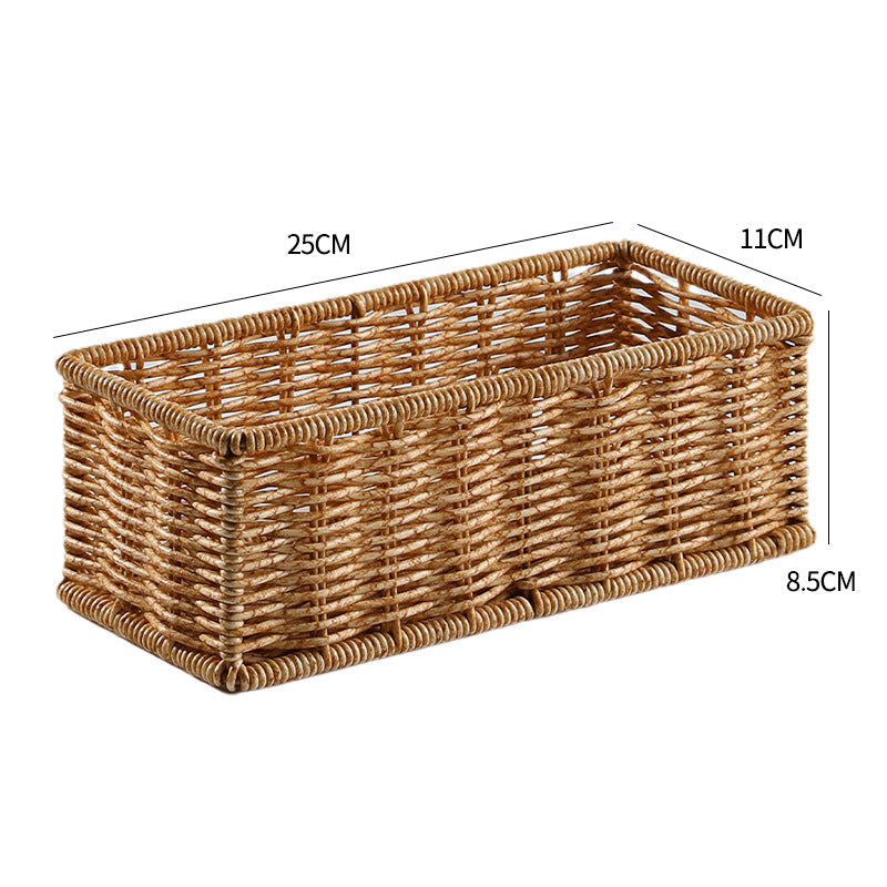 Rectangular Woven Organizer Basket 
Maetiva