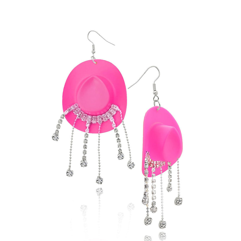 Cowboy Hat Inspired Dangle Earrings 
Maetiva