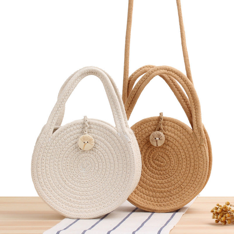 Round Macrame Shoulder Bag 
Maetiva
