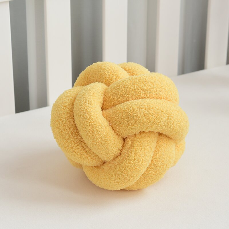 Decorative Knotted Plush Cushion Ball 
Maetiva