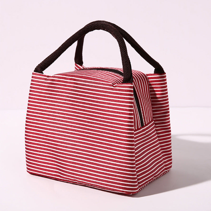 Insulated Lunch Bag with Stylish Stripes 
Maetiva