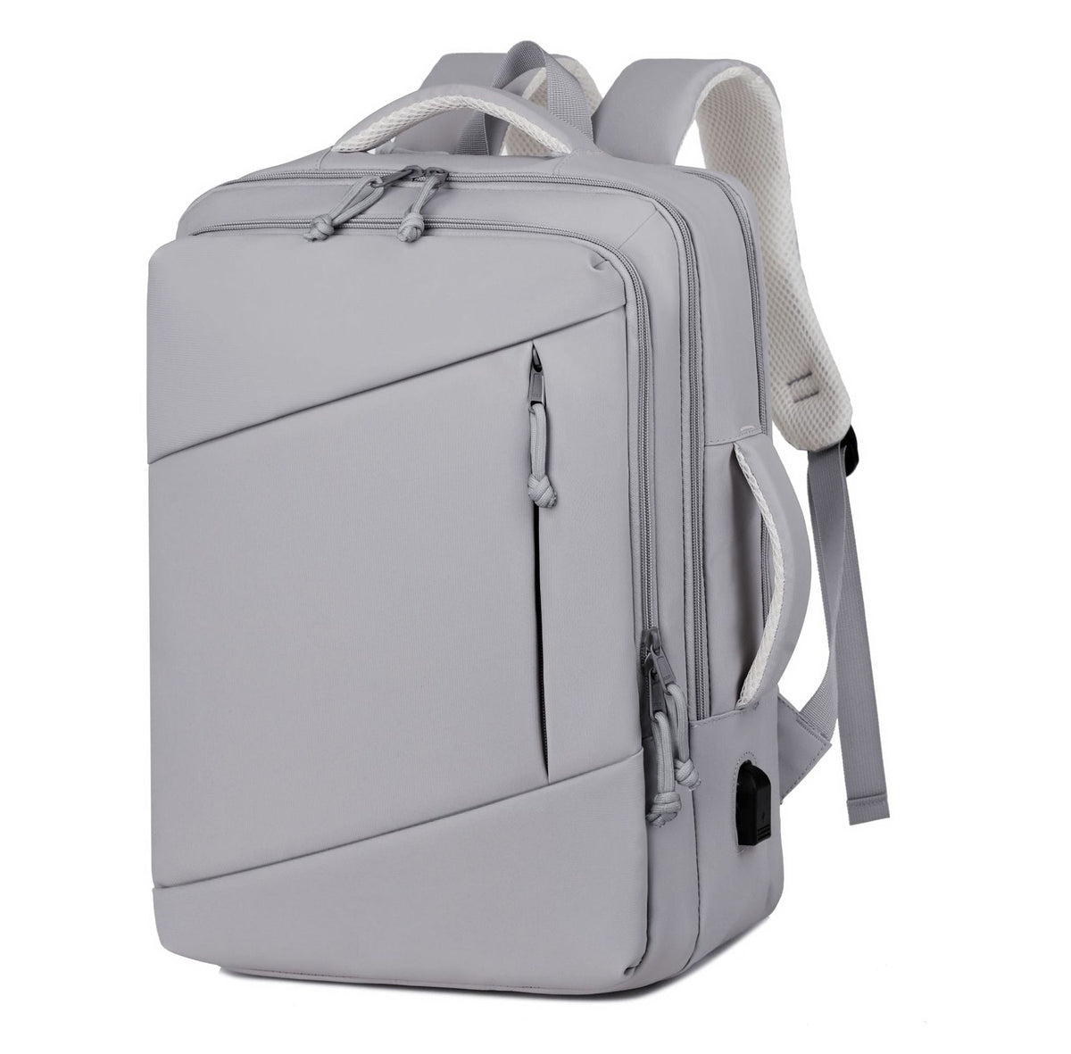 Functional travel backpack with separate laptop compartment and ergonomic design 
Maetiva