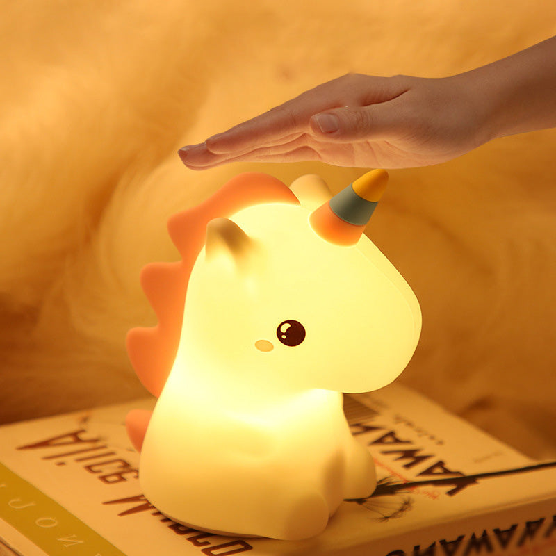Maetiva® Squishy Silicone Unicorn LED Night Light - Perfect Gift for Kids and Girls