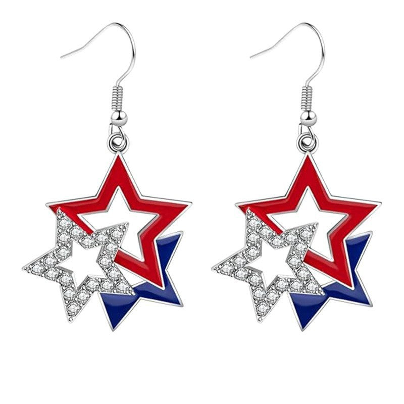 Women’s eye-catching drop earrings with flexible mesh, sequined trim, and hook closure 
Maetiva