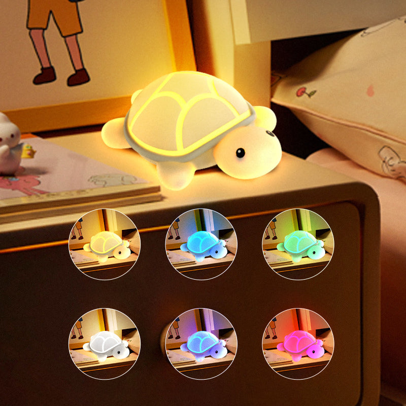 Maetiva® Squishy Silicone Cute Turtle LED Night Light - Perfect Gift for Kids and Girls