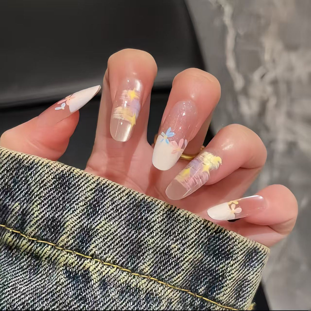 Ombre Glossy Press-On Nail Extensions 
Maetiva