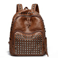 Stylish Studded Leather Backpack